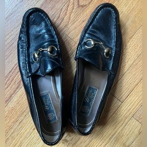 Gucci patent black loafers